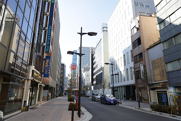 日本最古のビジネス街
元旦は普段の賑わいはなく静か
