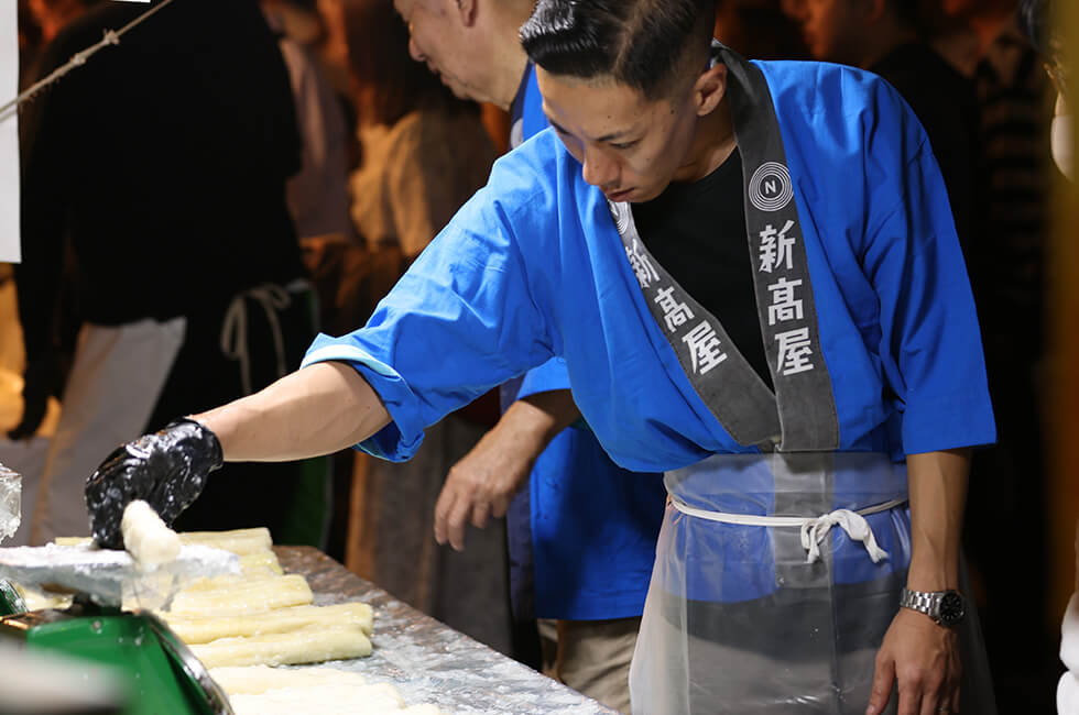2024年べったら市での東京べったら漬の販売風景